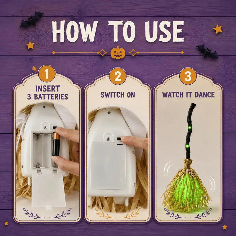 Halloween Magic Witch Broom
